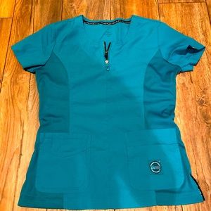 Koi lite teal scrub set medium